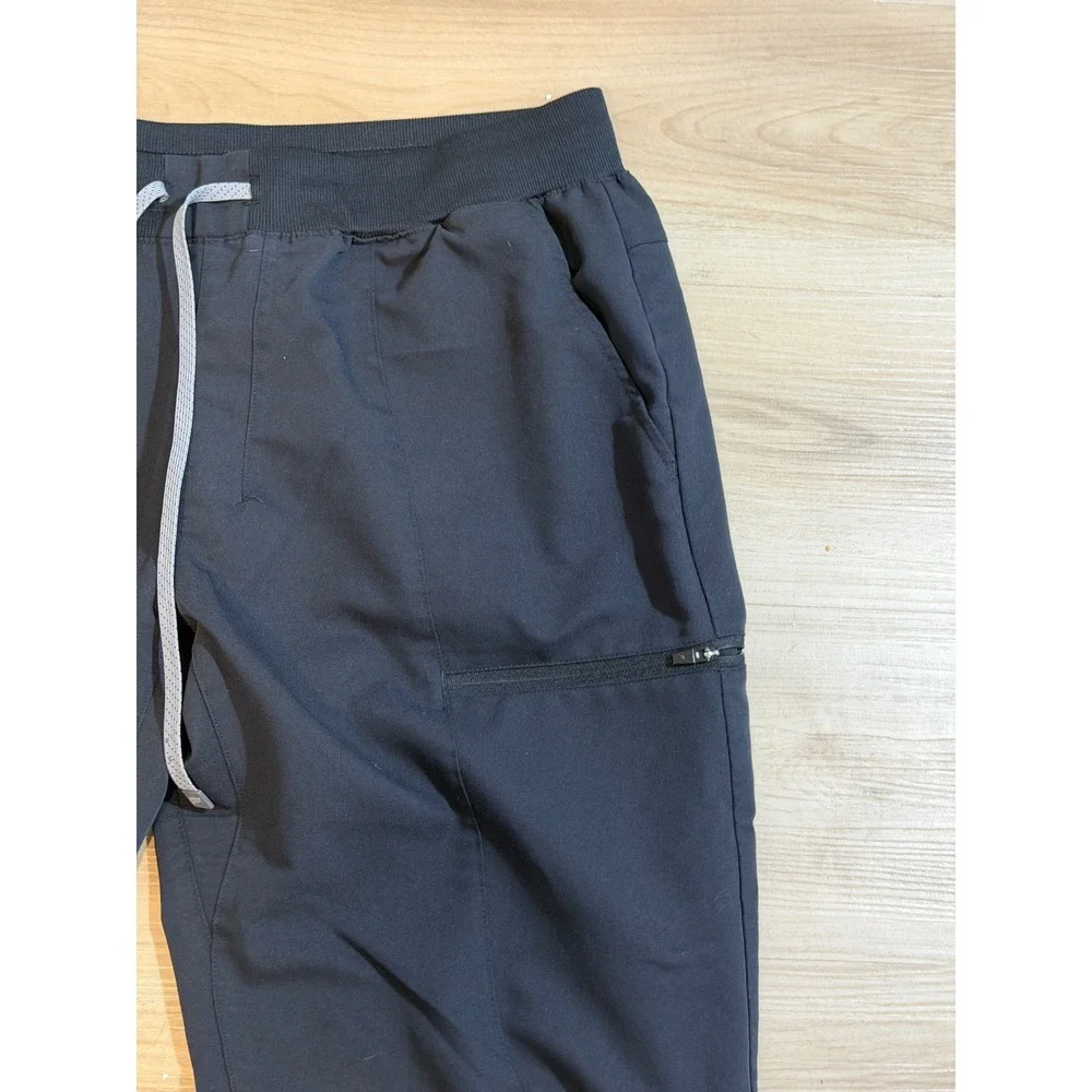Fabletics Jogger Pants Black XL Mens Activewear Cargo Pockets Drawstring